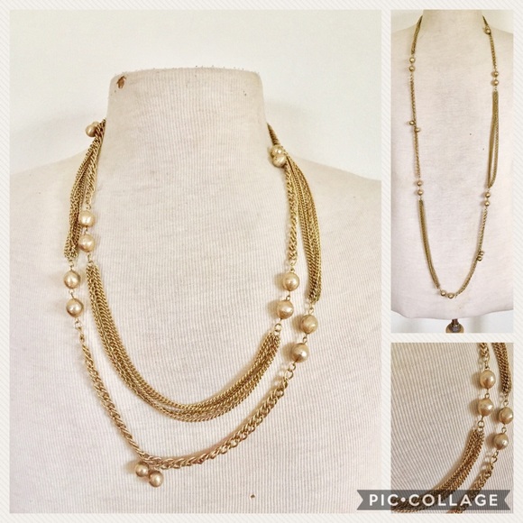 Vintage | Jewelry | Quality 96s Vintage Gold Chain Necklace Long Opera ...